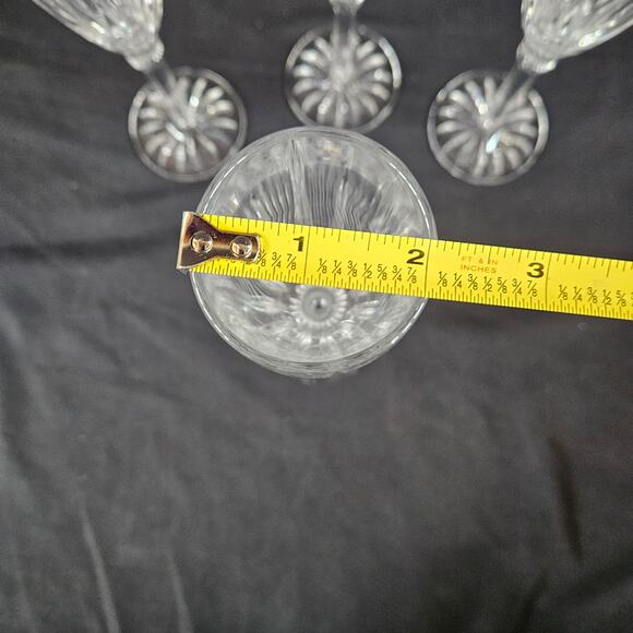 Gorham Regina Crystal Champagne Flutes (Set of 4) 9" Drinkware Barware - Picture 6 of 6